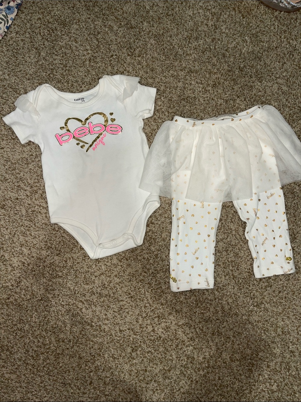 Bebe matching set 6-9 Mo
